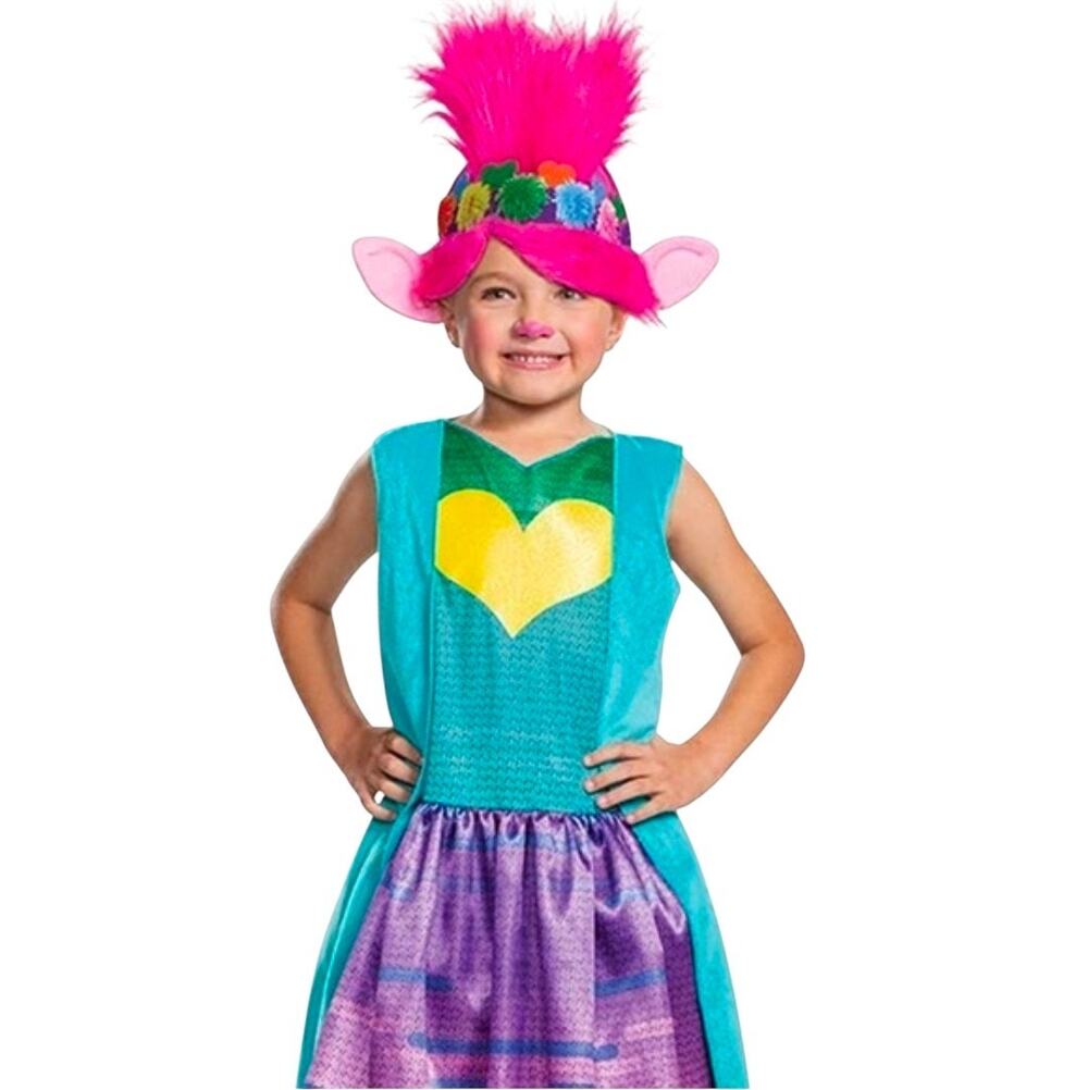 NWT Disguise Trolls World Tour Princess Poppy Deluxe Costume Size Toddler XS